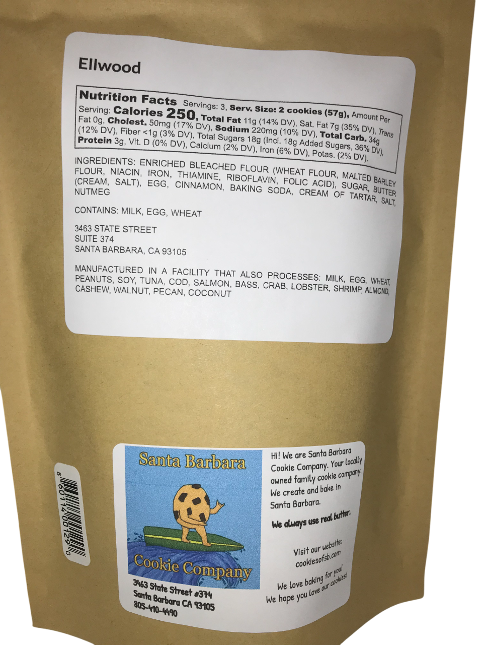 Ellwood Snickerdoodle Cookie Bag Wholesale