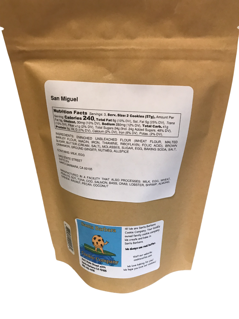 San Miguel Molasses Cookie Bag Wholesale