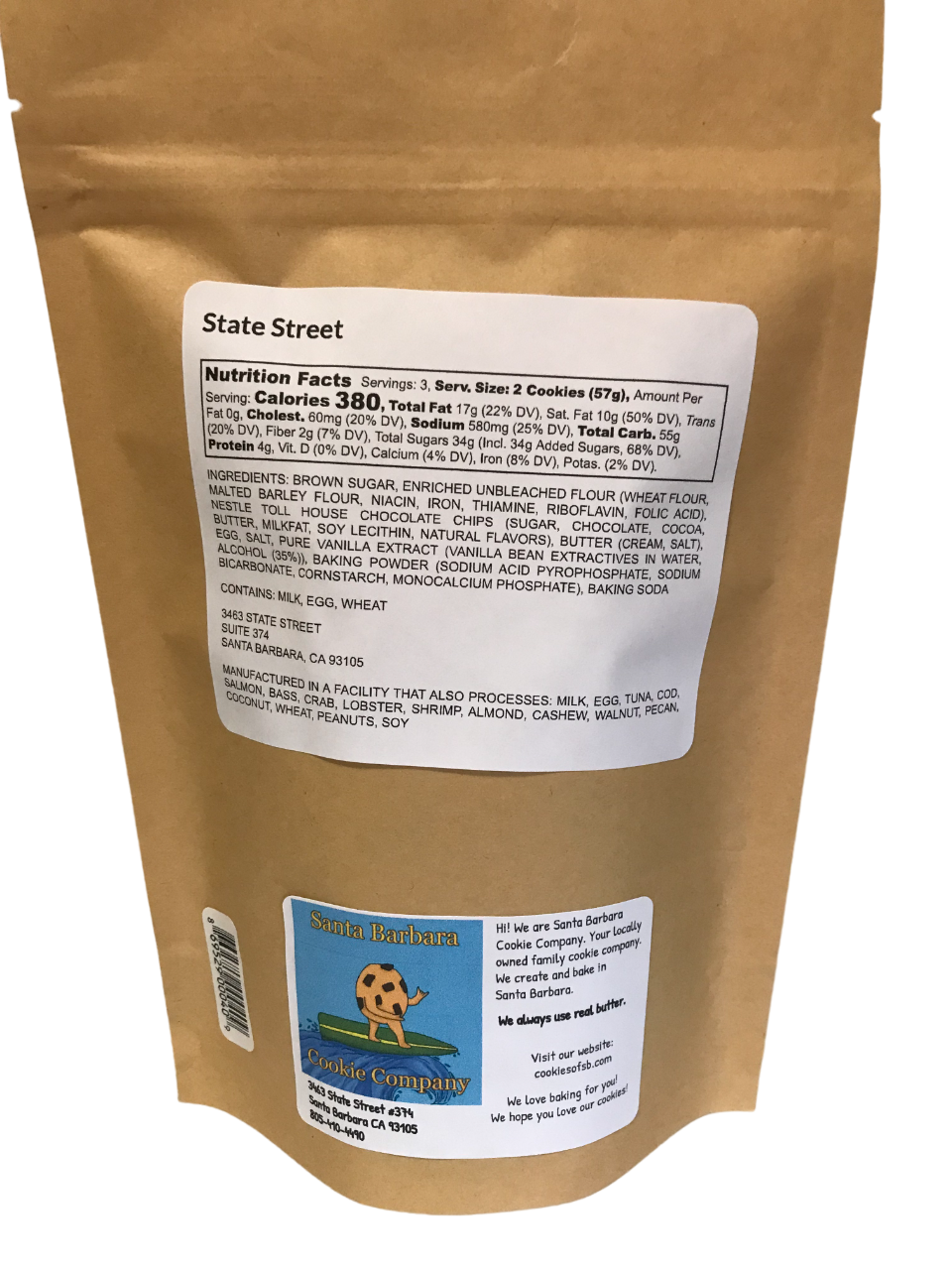 State Street Classic Chocolate Chip Cookie Bag Wholesale