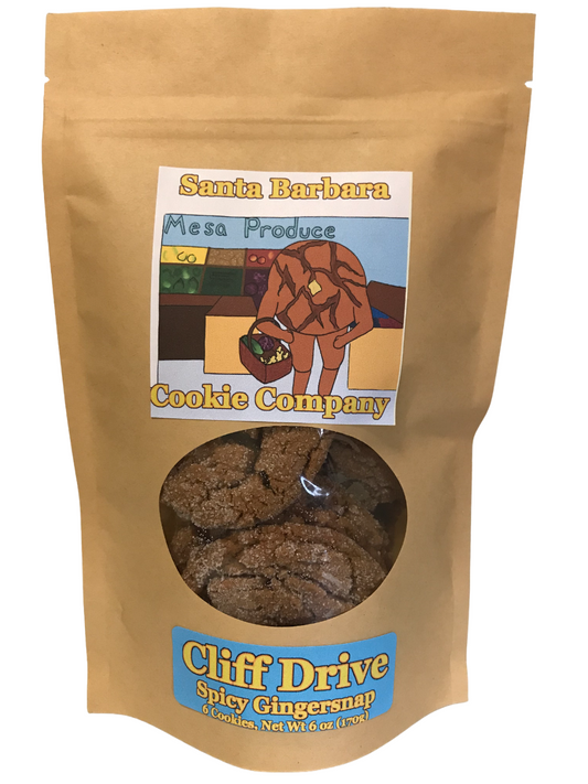 Cliff Drive Spicy Gingersnap Cookies in a Stand Up Pouch