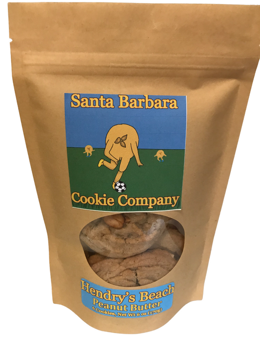 Hendry's Beach Peanut Butter Cookies in a Stand Up Pouch