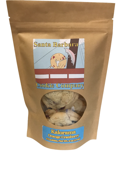 Kalorama Orange Cranberry Cookies in a Stand Up Pouch