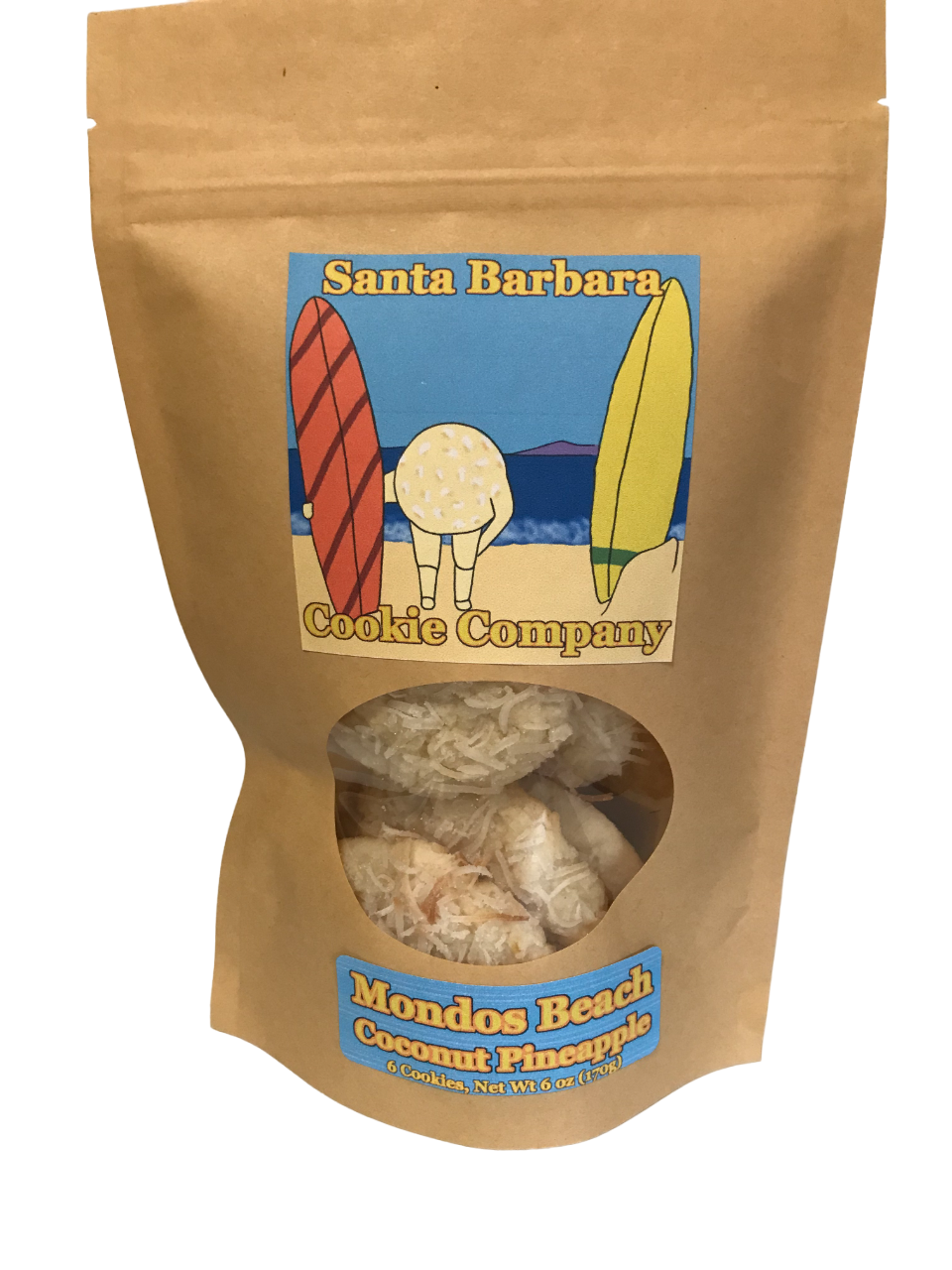 Mondos Beach Pineapple Coconut Cookie Ditty Bag